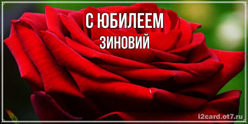 Открытка с именем, Зиновий, C юбилеем