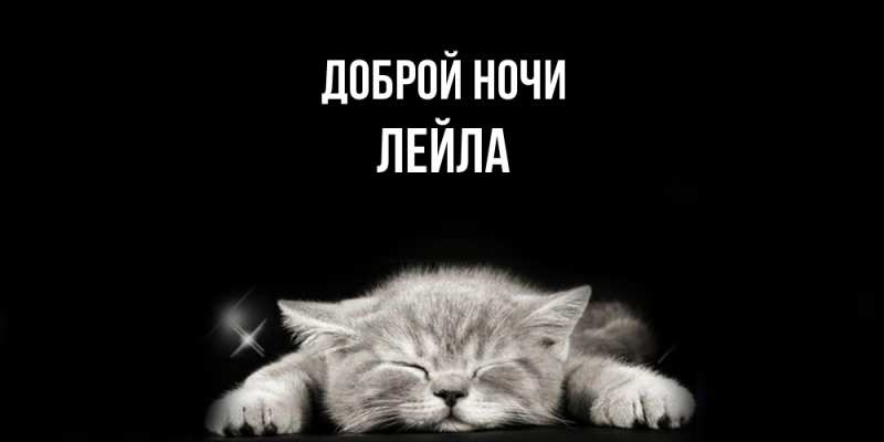 Картинка Доброй ночи, Лейла