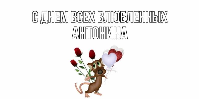 Картинка С днем всех влюбленных, Антонина