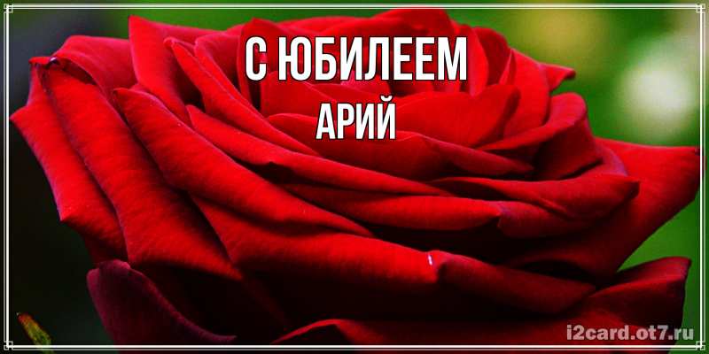 Картинка C юбилеем, Арий