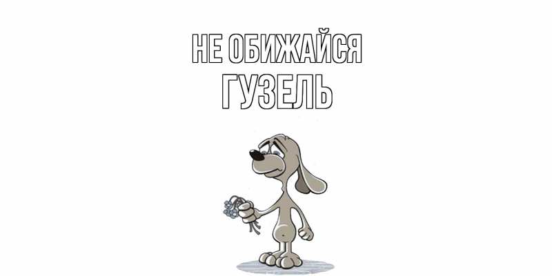 Картинка Не обижайся, Гузель