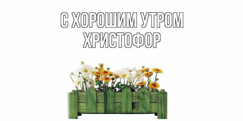 Открытка с именем, Христофор, С хорошим утром