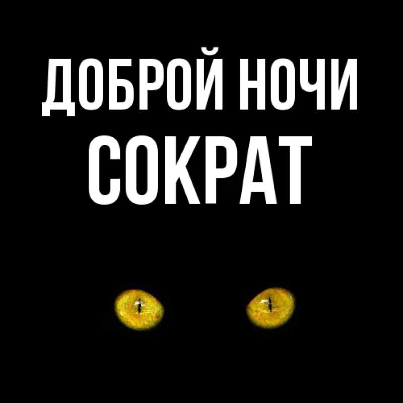 Картинка Доброй ночи, Сократ