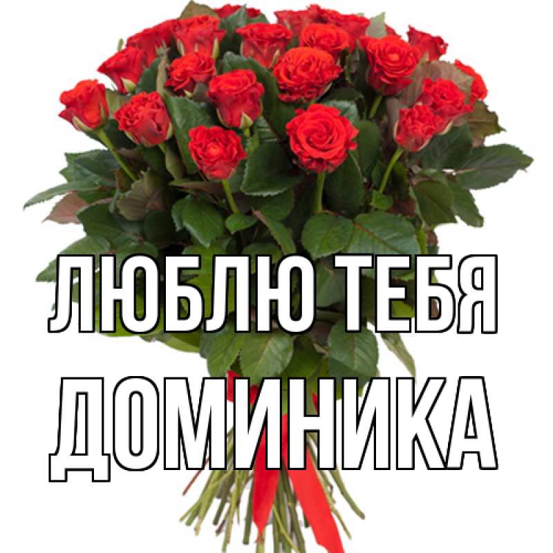 Картинка Люблю тебя, Доминика