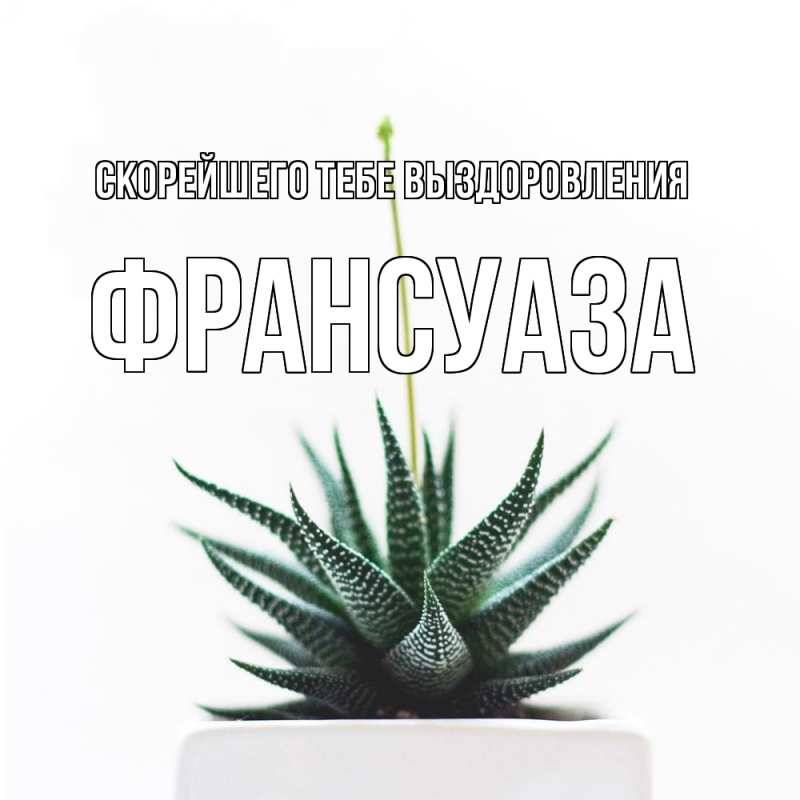 Картинка Скорейшего тебе выздоровления, Франсуаза