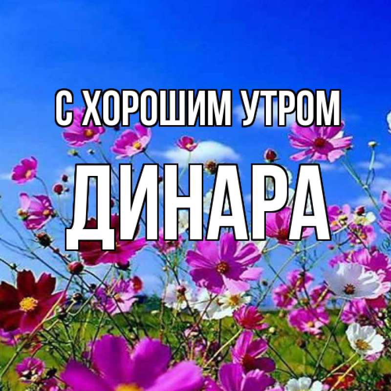 Картинка С хорошим утром, Динара