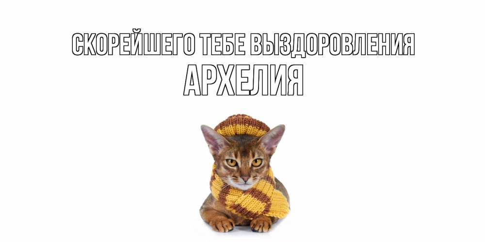 Открытка на каждый день с именем, Архелия Скорейшего тебе выздоровления родные не болейте Прикольная открытка с пожеланием онлайн скачать бесплатно 