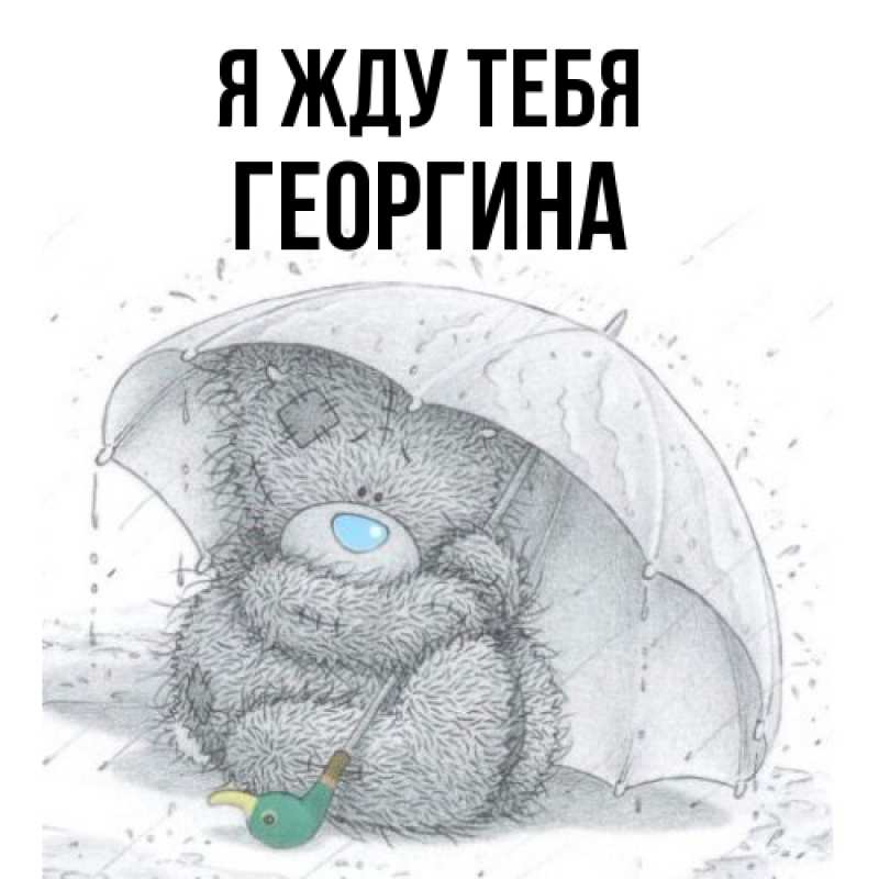 Картинка Я жду тебя, Георгина