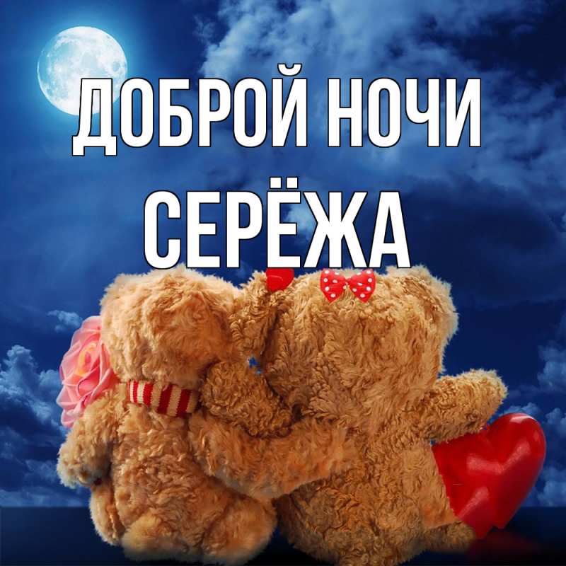 Картинка Доброй ночи, Серёжа