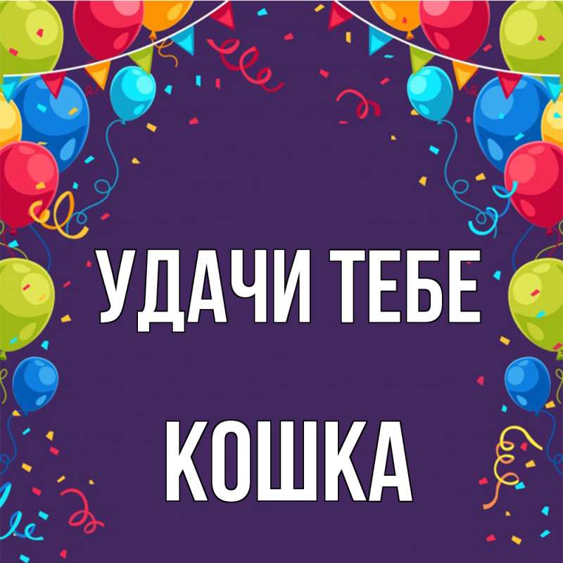 Картинка Удачи тебе, Кошка