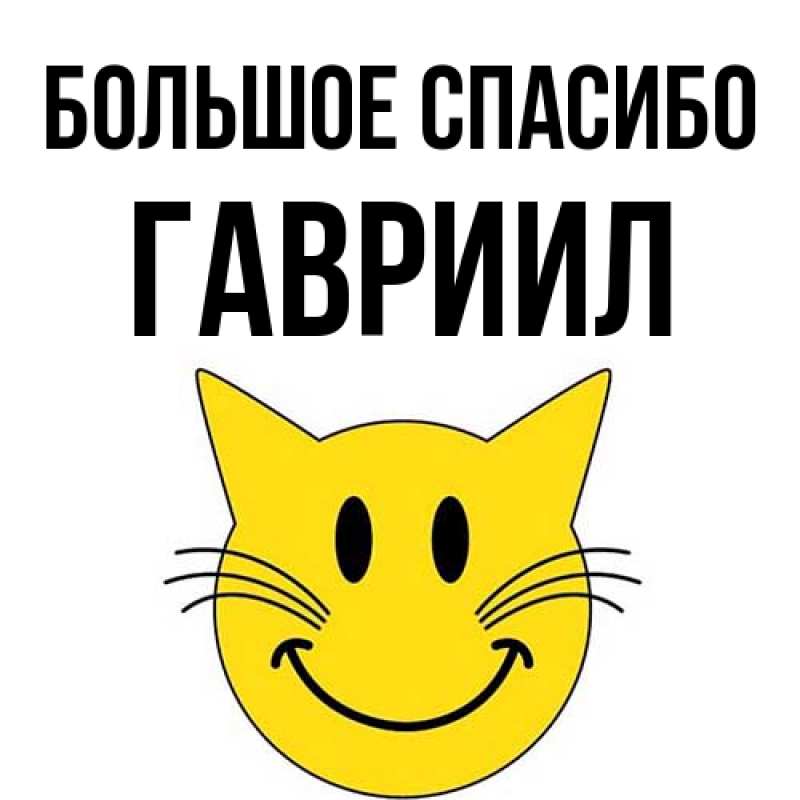 Картинка Большое спасибо, Гавриил