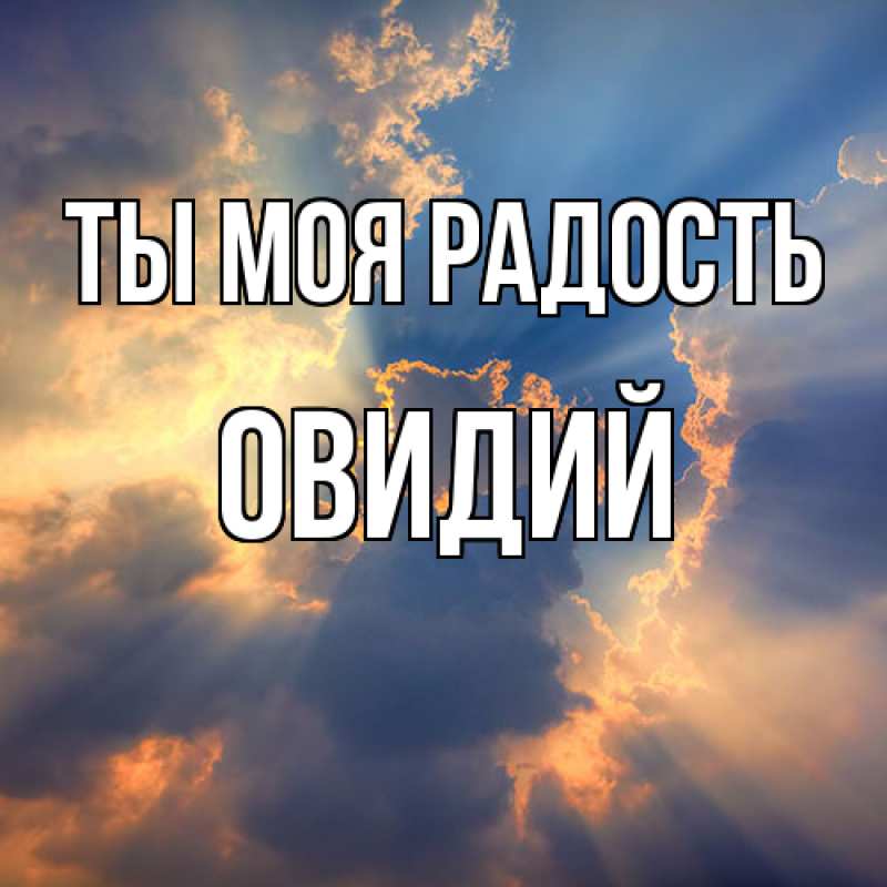 Картинка Ты моя радость, Овидий