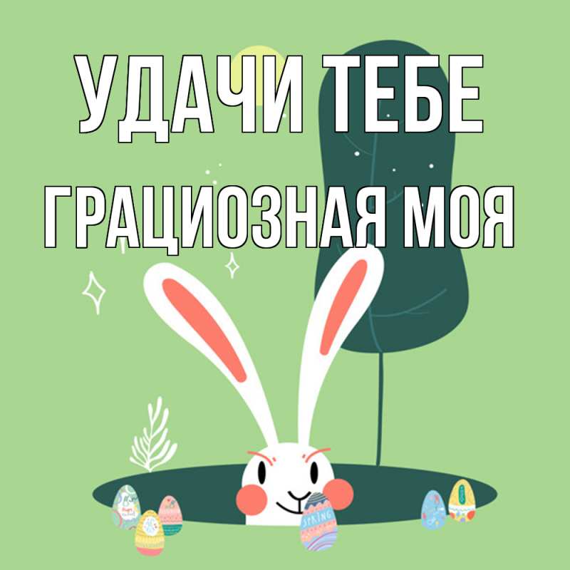 Картинка Удачи тебе, Грациозная моя