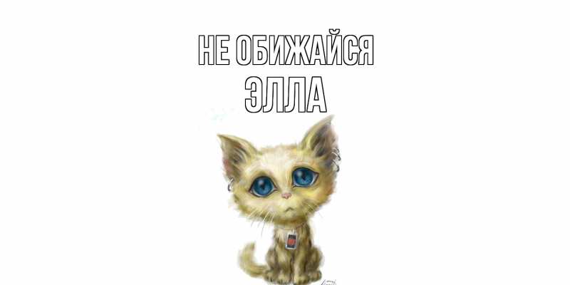 Картинка Не обижайся, Элла