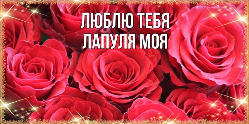 Картинка Люблю тебя, Лапуля моя