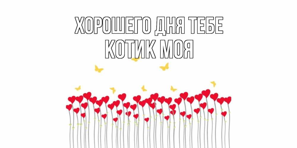 Открытка на каждый день с именем, Котик-моя Хорошего дня тебе удачи Прикольная открытка с пожеланием онлайн скачать бесплатно 