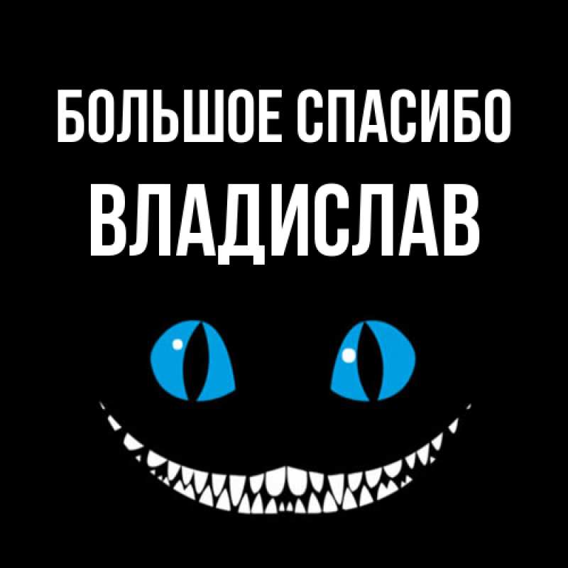 Картинка Большое спасибо, Владислав