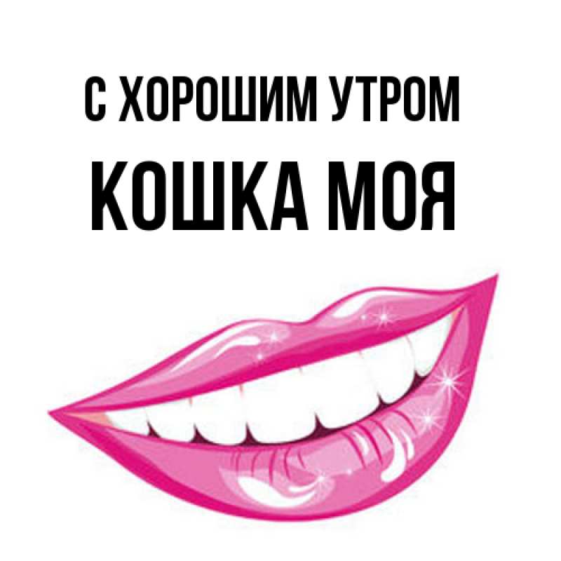 Картинка С хорошим утром, Кошка моя