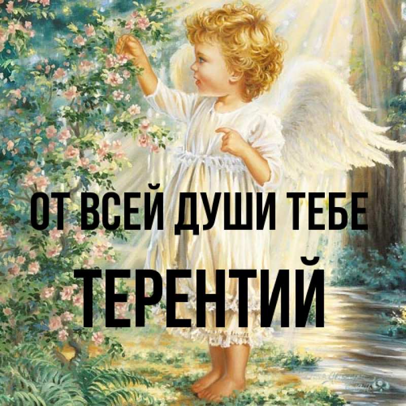 Открытка с именем, Терентий, От всей души тебе