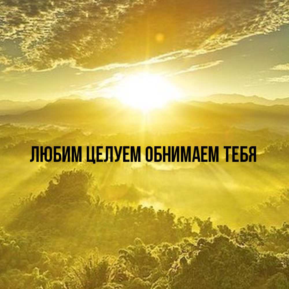 Открытка на каждый день с именем, Георгина От всей души тебе леса и небо в желтом Прикольная открытка с пожеланием онлайн скачать бесплатно 