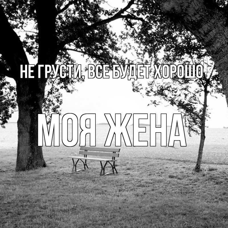 Картинка Не грусти, все будет хорошо, Моя жена