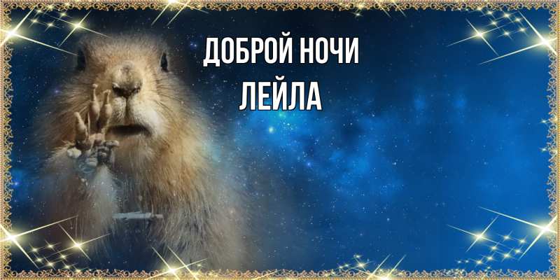 Картинка Доброй ночи, Лейла