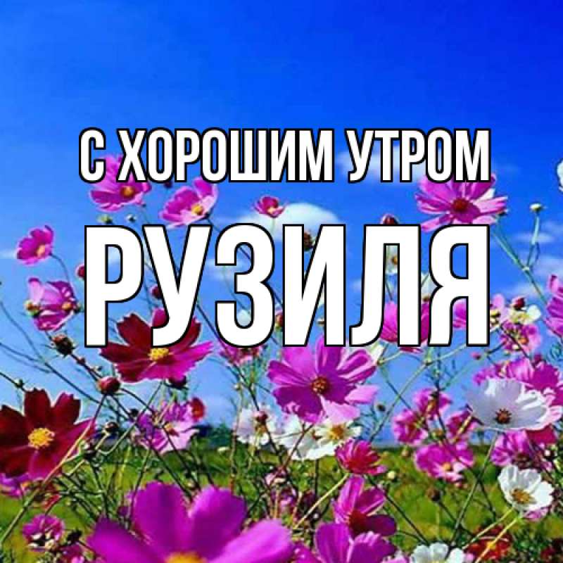 Картинка С хорошим утром, Рузиля