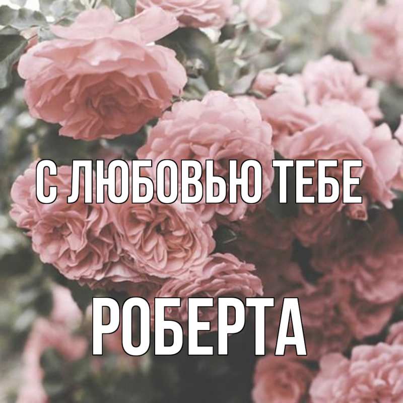 Картинка С любовью тебе, Роберта