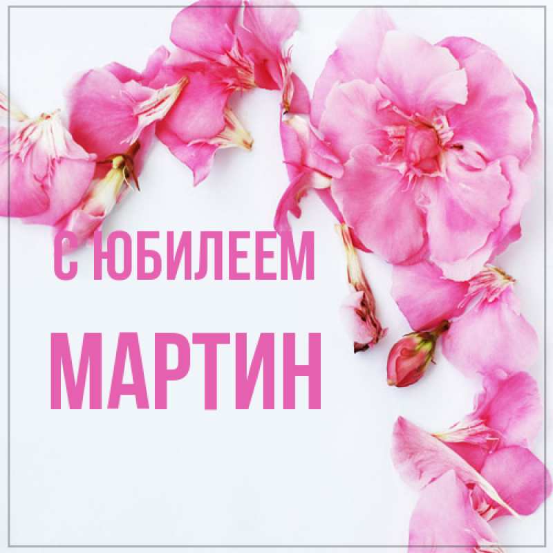 Картинка C юбилеем, Мартин