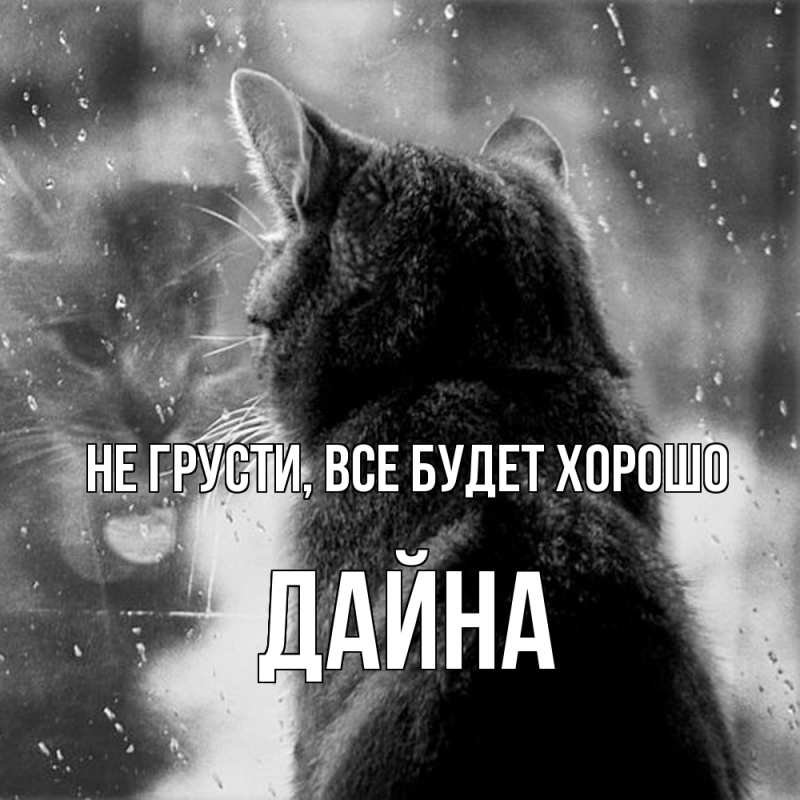 Картинка Не грусти, все будет хорошо, Дайна