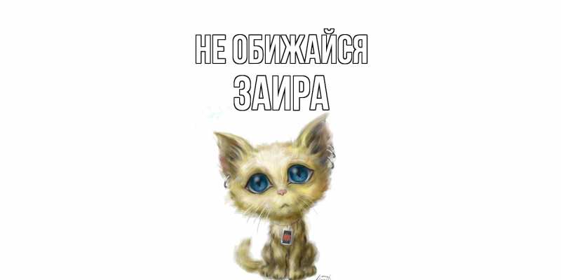 Картинка Не обижайся, Заира