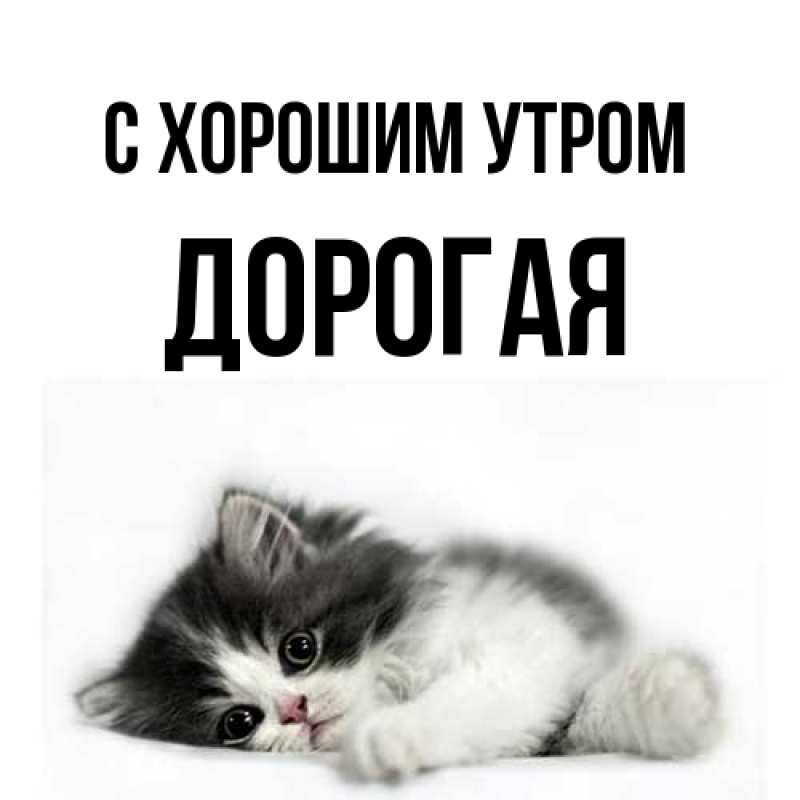 Картинка С хорошим утром, Дорогая