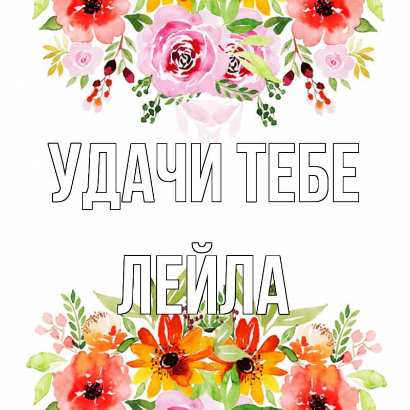 Картинка Удачи тебе, Лейла