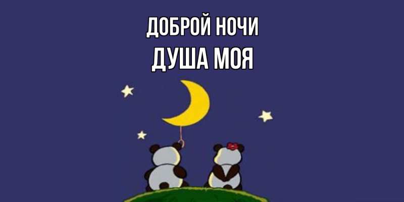 Картинка Доброй ночи, Душа моя