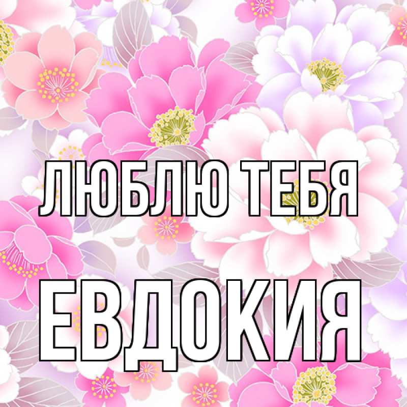 Картинка Люблю тебя, Евдокия