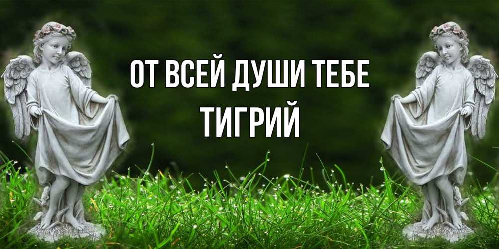 Открытка на каждый день с именем, Тигрий От всей души тебе небо, ангел, девушка Прикольная открытка с пожеланием онлайн скачать бесплатно 