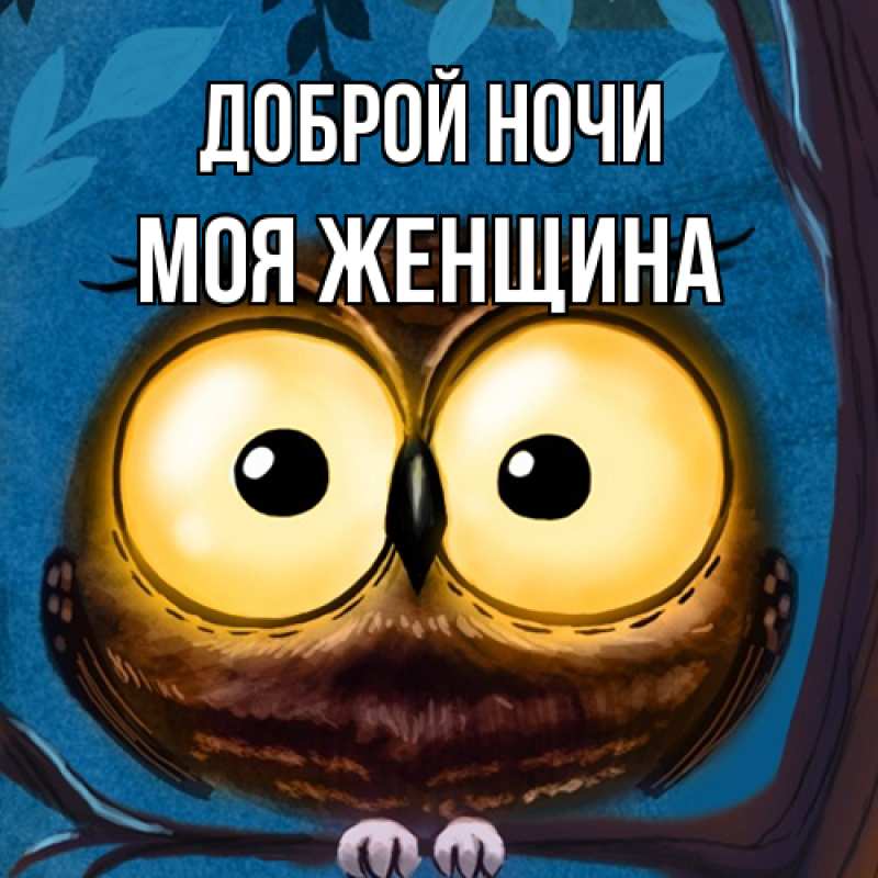 Картинка Доброй ночи, Моя женщина