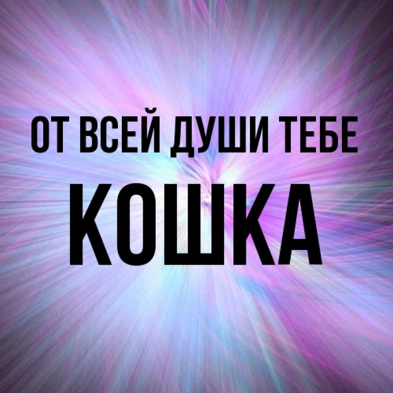 Картинка От всей души тебе, Кошка