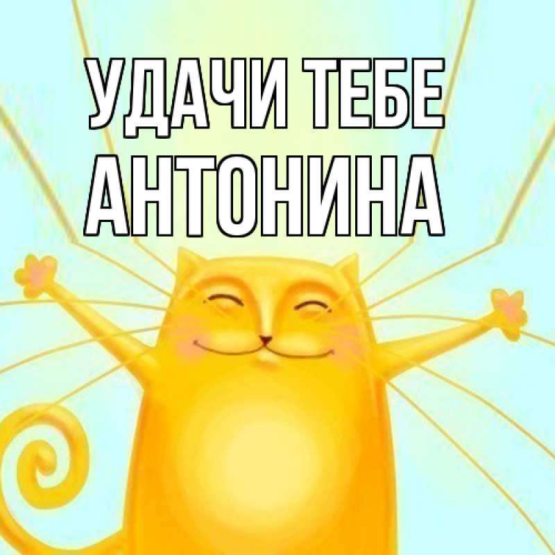 Картинка Удачи тебе, Антонина