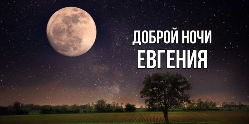 Картинка Доброй ночи, Евгения