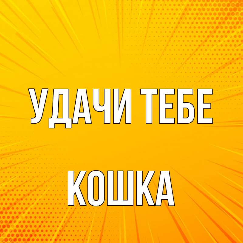 Картинка Удачи тебе, Кошка