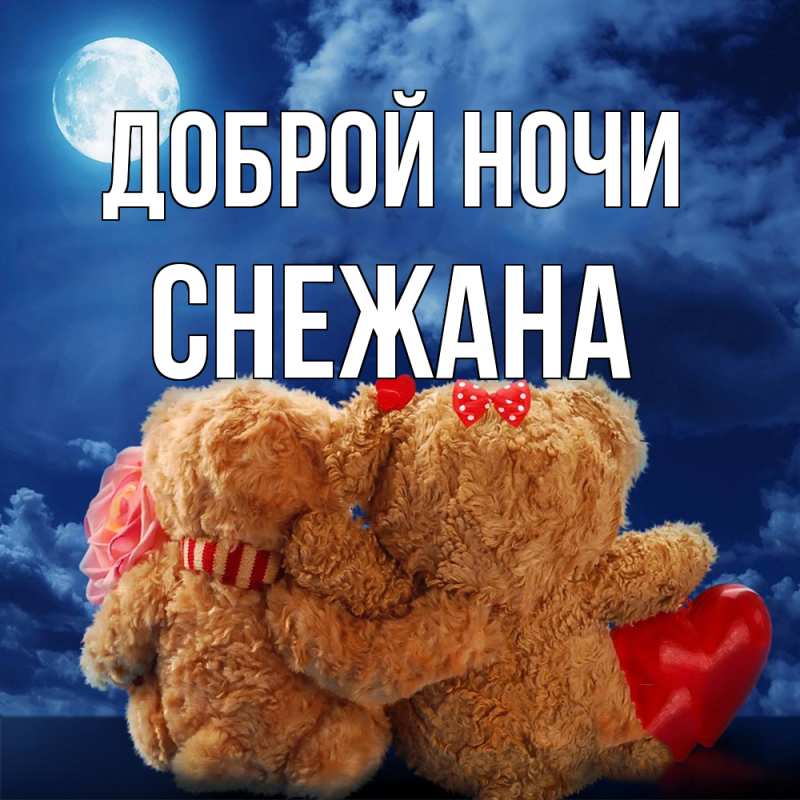 Картинка Доброй ночи, Снежана