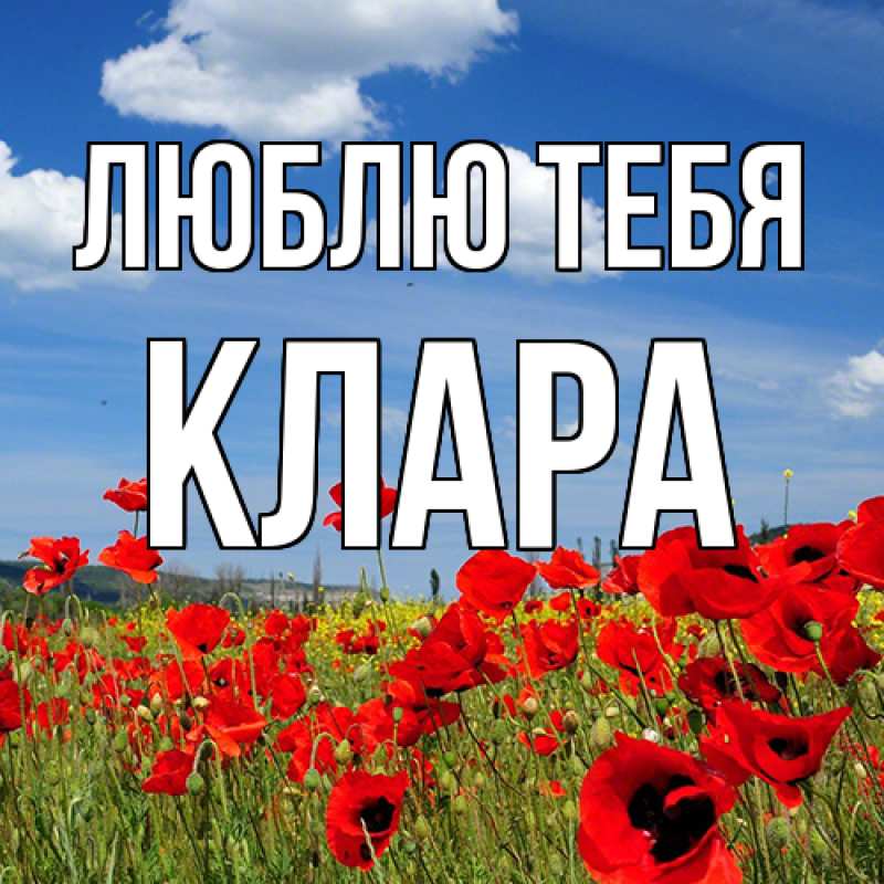 Картинка Люблю тебя, Клара
