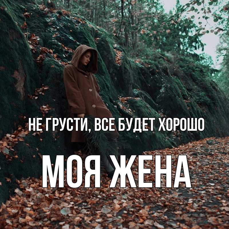 Картинка Не грусти, все будет хорошо, Моя жена