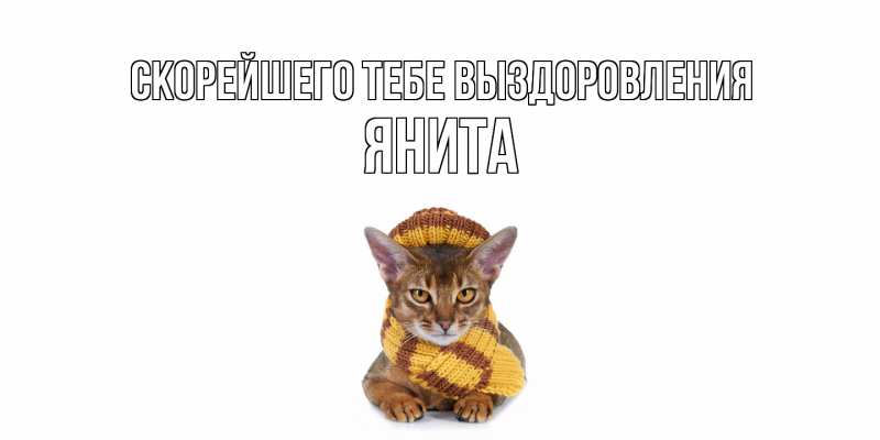Картинка Скорейшего тебе выздоровления, Янита