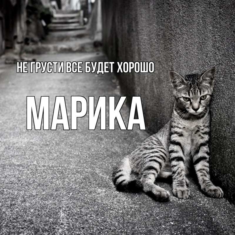 Картинка Не грусти, все будет хорошо, Марика