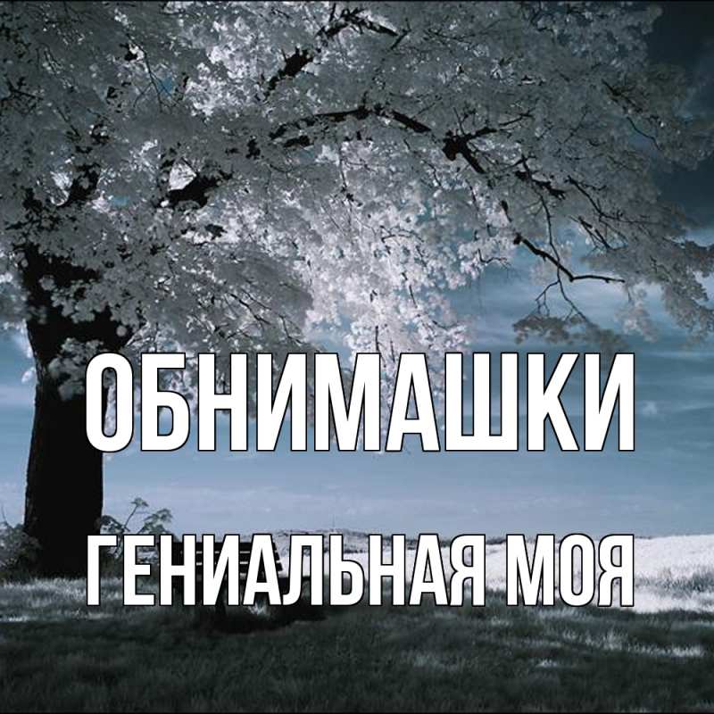 Картинка Обнимашки, Гениальная моя