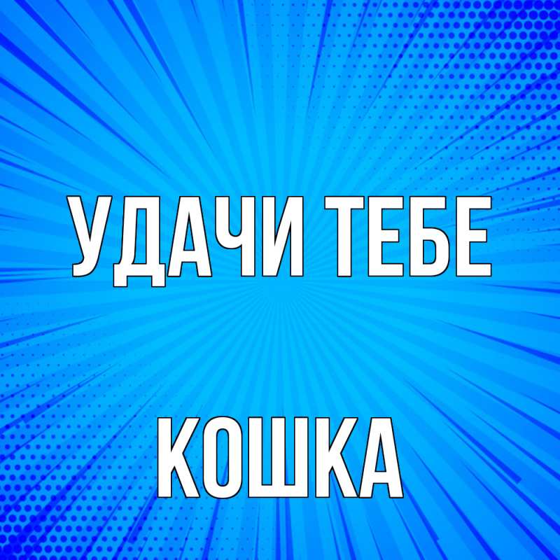 Картинка Удачи тебе, Кошка