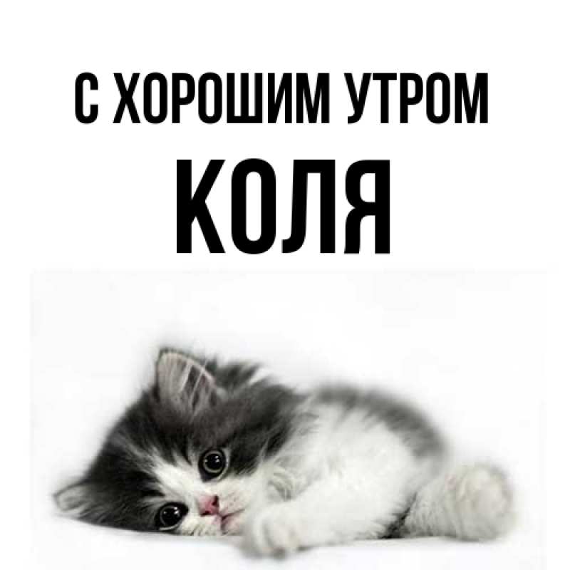 Картинка С хорошим утром, Коля