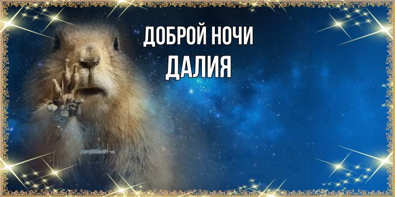 Картинка Доброй ночи, Далия